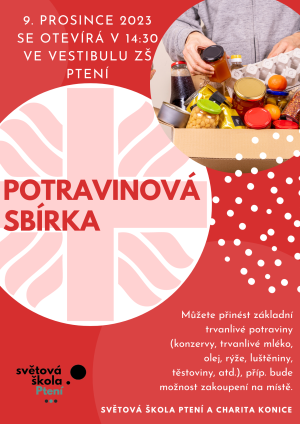 Potravinová sbírka na vánoční besídce