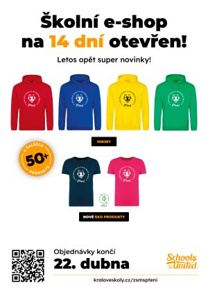 Školní e-shop otevřen!