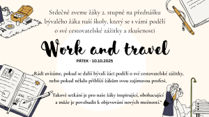 Work and Travel – přednáška pro žáky 2. stupně