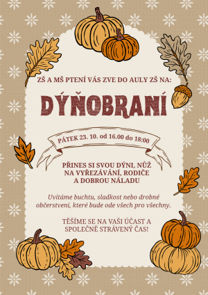 Přijďte si užít podzimní Dýňobraní