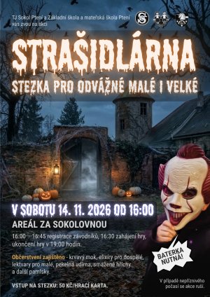 STRAŠIDLÁRNA VE PTENÍ – TROUFNETE SI?